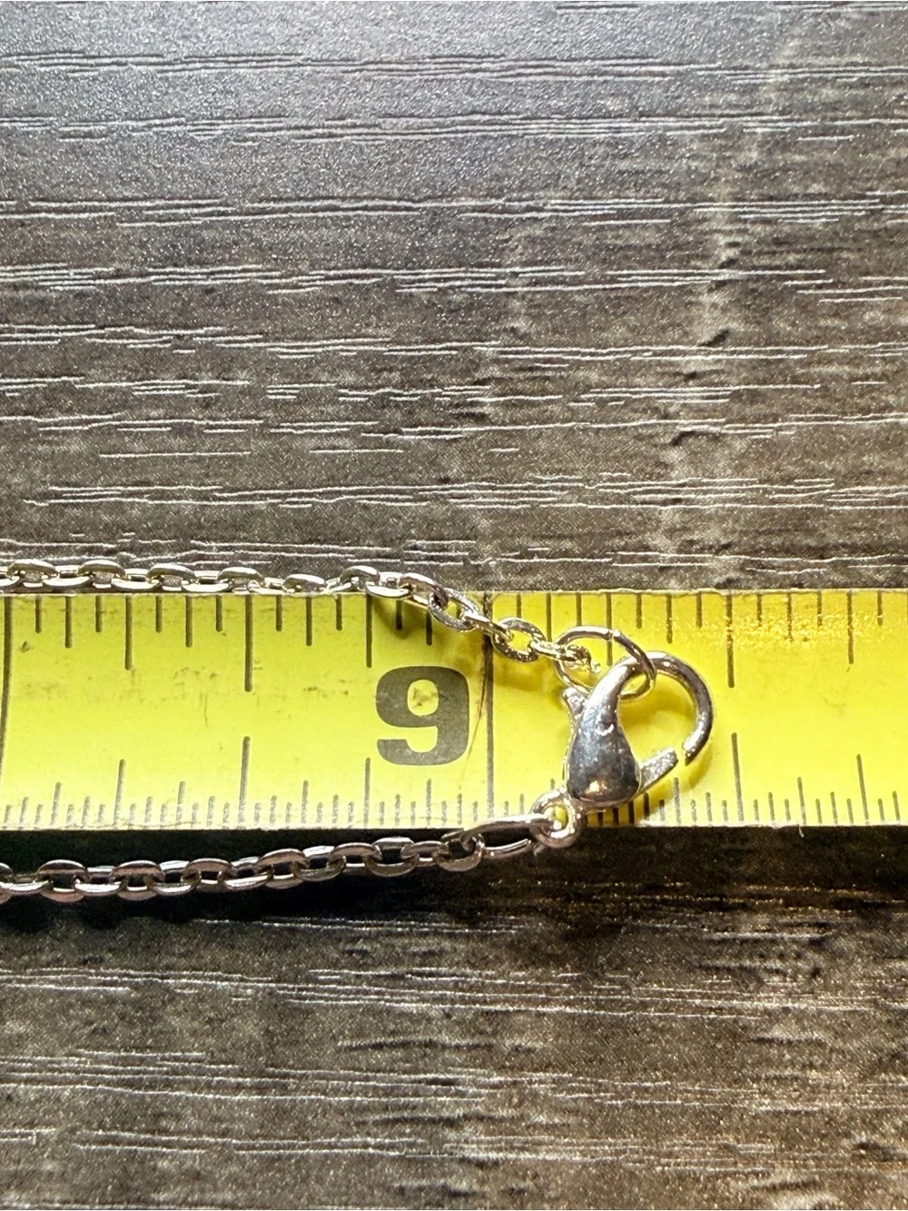Vintage Smoky Quartz Pendant Necklace Silver‎ Tone 18”